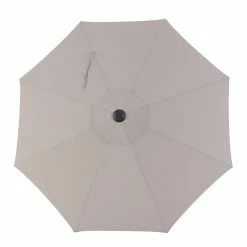 Style Selections Umbrella - 9-ft - Aluminum/Fabric - Grey