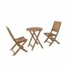 Style Selections Danforth Rea Bistro Set - Wood - 3-Piece - Brown -STYLE SELECTIONS Shop 48655111 L