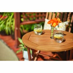 Style Selections Danforth Rea Bistro Set - Wood - 3-Piece - Brown -STYLE SELECTIONS Shop 48655111c L