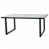 Style Selections Rectangular Exterior Glass 68-inch Dining Table