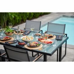 Style Selections Rectangular Exterior Glass 68-inch Dining Table -STYLE SELECTIONS Shop 48655130c L