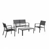 Style Selections Carlson 4-Piece Metal Frame Patio Conversation Set -STYLE SELECTIONS Shop 48655136 L