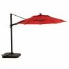 Style Selections 11-ft Offset Umbrella - Red - Aluminum -STYLE SELECTIONS Shop 48655148 L