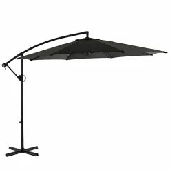 Style Selections Grey 10-ft Hanging Umbrella