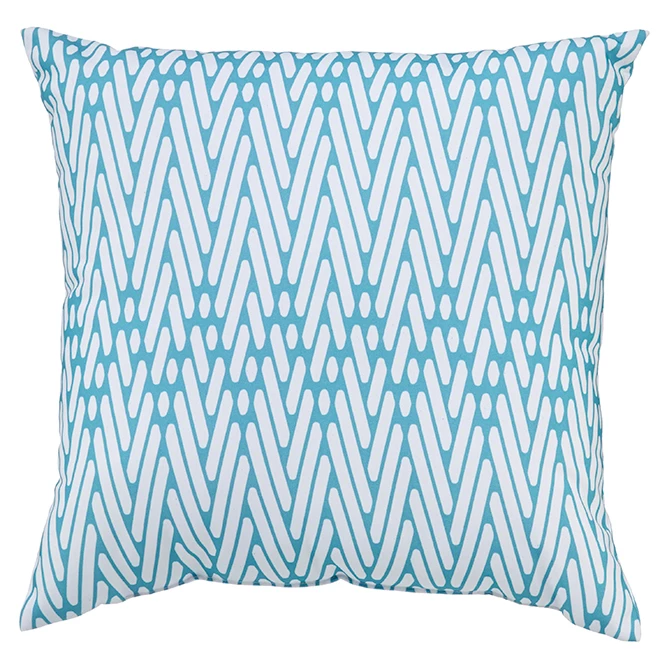 Style Selections Patio Toss Pillow - 16-in x 16-in - Polyester - Turquoise 3 Style Selections Patio Toss Pillow - 16-in x 16-in - Polyester - Turquoise