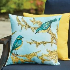Style Selections Patio Cushion - 16-in x 16-in - Polyester - Birds -STYLE SELECTIONS Shop 49235047d L