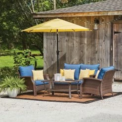 Style Selections Patio Cushion - 16-in x 16-in - Polyester - Yellow -STYLE SELECTIONS Shop 49235050c L