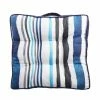 Style Selections Reversible Cushion for Chair or Ground - Striped Pattern - Blue -STYLE SELECTIONS Shop 49235087 L