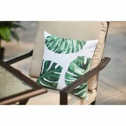 Style Selections 16-in x 16-in Exterior Cushion Palm Leave -STYLE SELECTIONS Shop 49235148c L