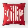 Style Selections Outdoor Cushion - Maple Leaf Print - Red/White - 18-in W x 18-in L