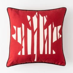 STYLE SELECTIONS Online Shop 20 Style Selections Outdoor Cushion - Maple Leaf Print - Red/White - 18-in W x 18-in L
