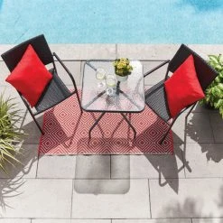 Style Selection Bistro Patio Set - Steel and Resin - Black - 3 Pieces -STYLE SELECTIONS Shop 72255050b L