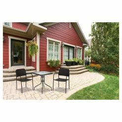Style Selection Bistro Patio Set - Steel and Resin - Black - 3 Pieces -STYLE SELECTIONS Shop 72255050d L
